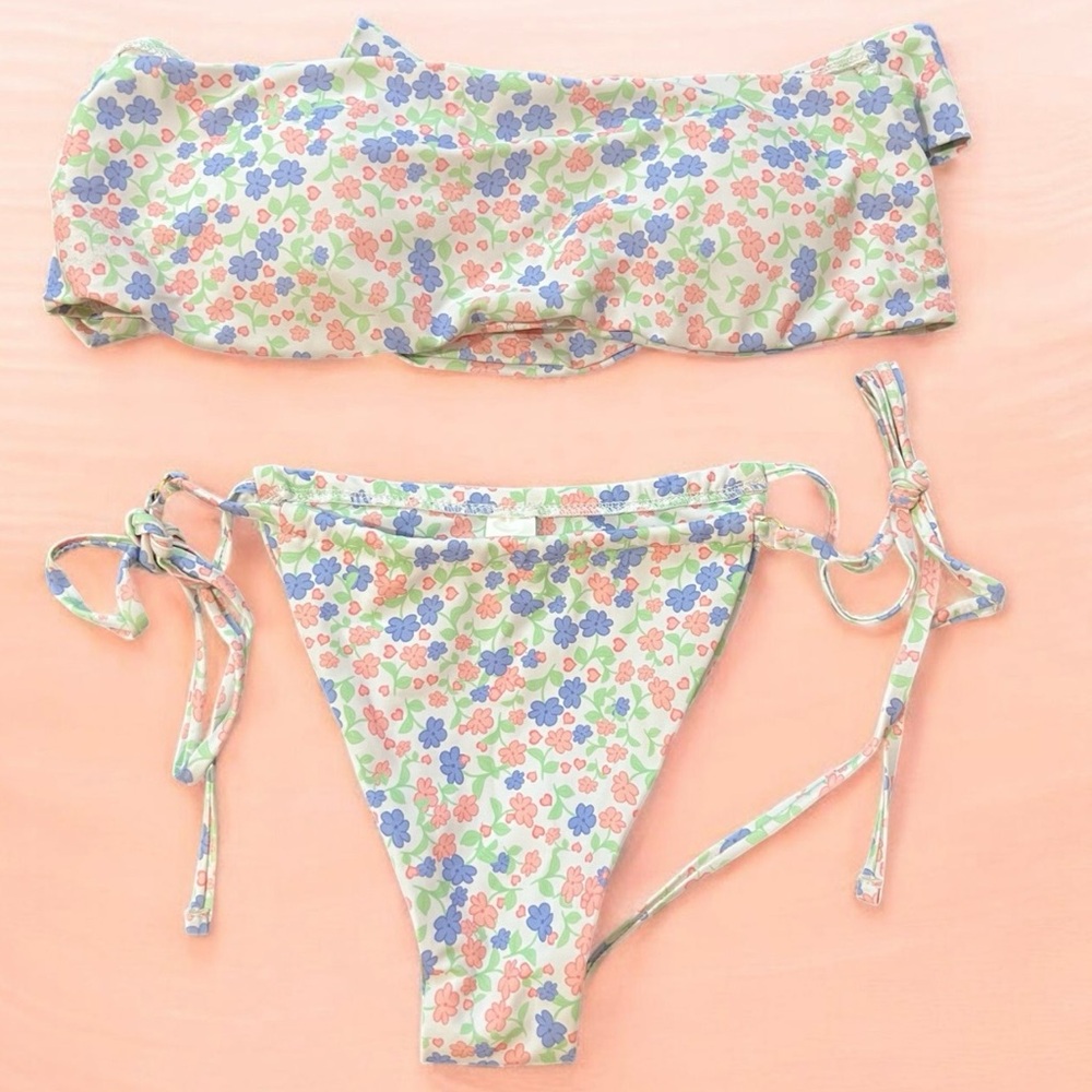womens 2 piece bikini swimwear sets White, size S